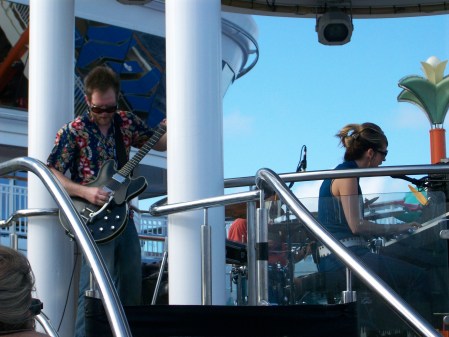 With Over the Rhine on the Cayamo Cruise.  Poor, poor Kenny.